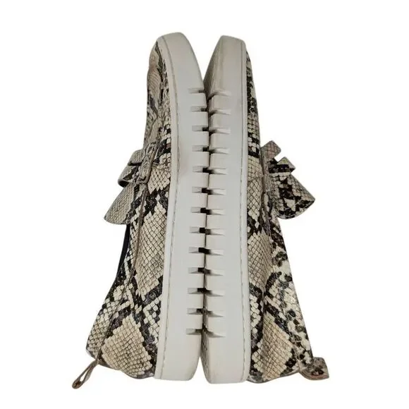 Vionic 8 Uptown Loafer Ivory Multi Snakeskin Career Casual Comfort Boating Women - Picture 5 of 10